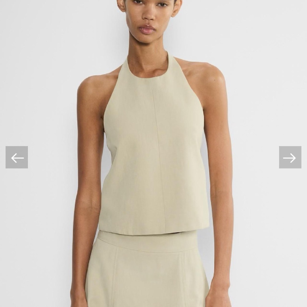 Aritzia Babaton “Prowess Top” in Marconi Beige